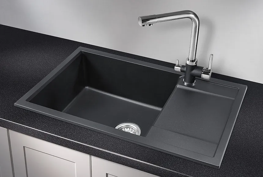 Кухонная мойка Granula GR-7805 Шварц (черный металлик)