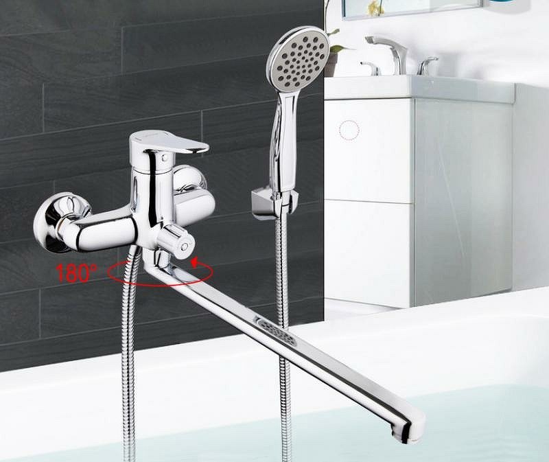 Смеситель для ванны Gappo G36 G2236 хром