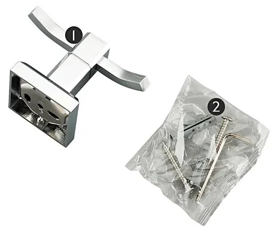 Двойной крючок для полотенец Gappo G38 G3805-2 хром