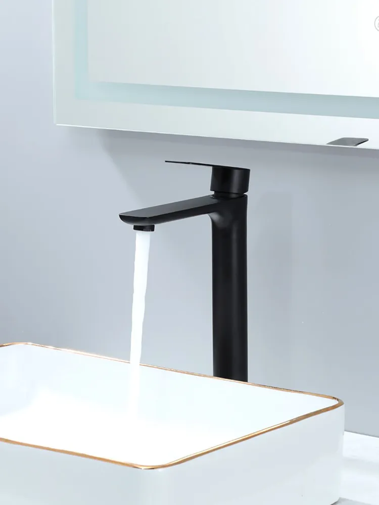 Высокий смеситель для раковины Frap H806-6 F10806-26 черный