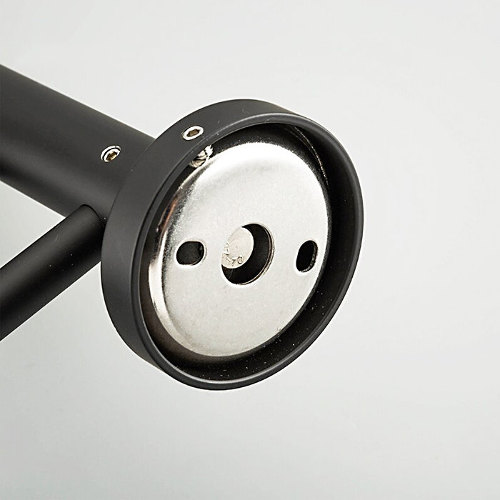 Черная полка для полотенец Frap F30224