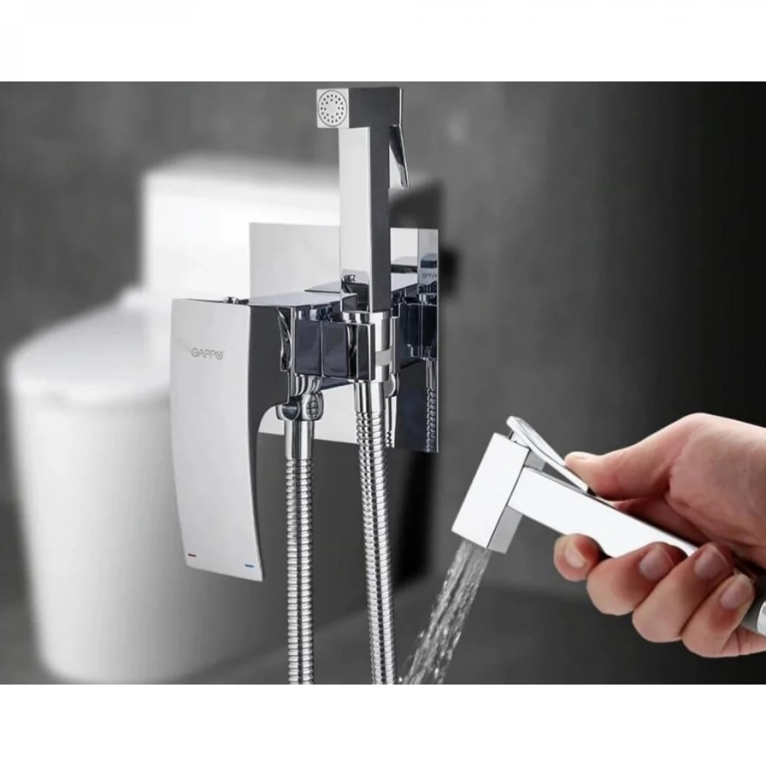 Гигиенический душ встраиваемый Gappo G07 G7207-1 хром