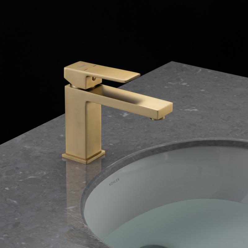 Смеситель для раковины Frap H91-3 F1091-3 золотой сатин