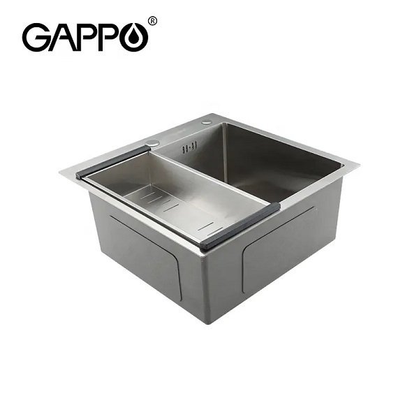 Мойка для кухни с коландером из нержавеющей стали Gappo GS5050 сталь