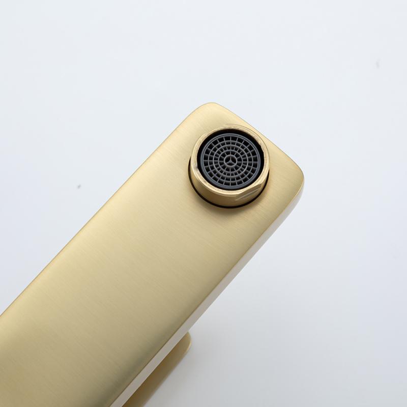 Смеситель для раковины Frap H90-3 F1090-3 золотой сатин