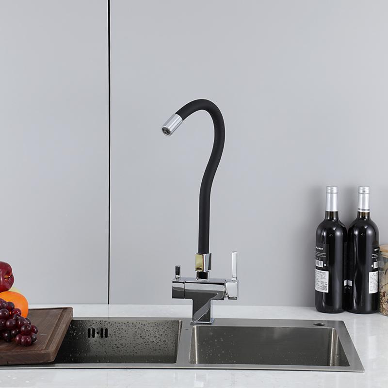 Смеситель для кухни с фильтром Gappo G95 G4395-30 хром