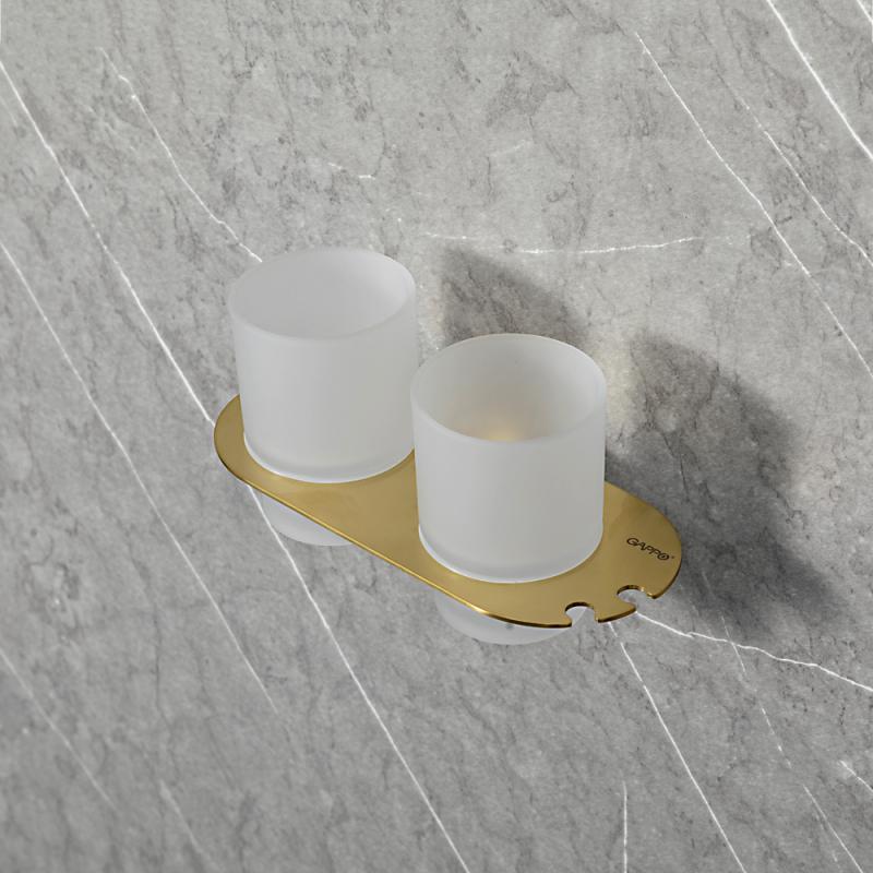 Стаканы для ванны Gappo G309-3 G30908-3 золотой сатин