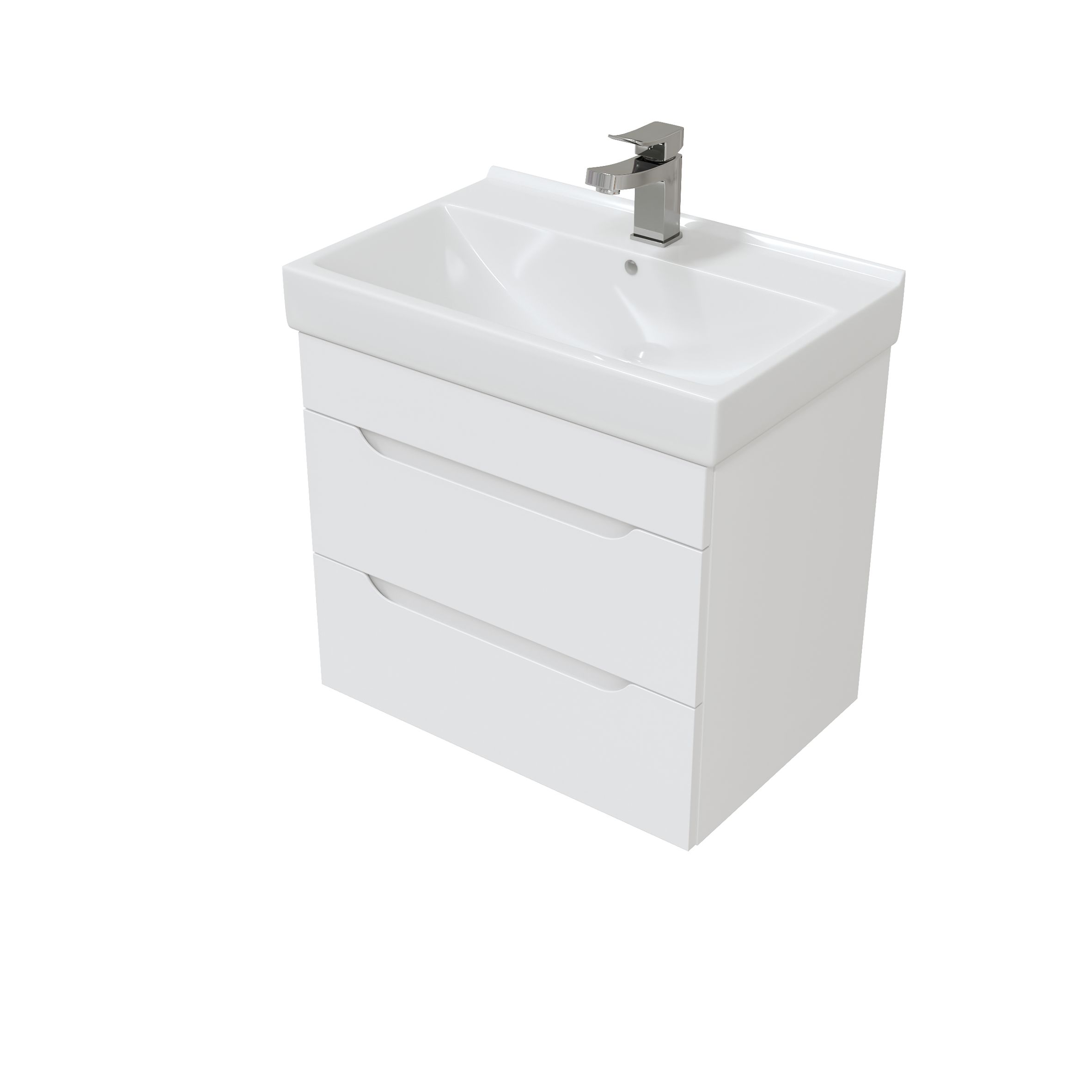 Подвесная тумба Мирсант Soho 60/2 Quadro с доводчиком