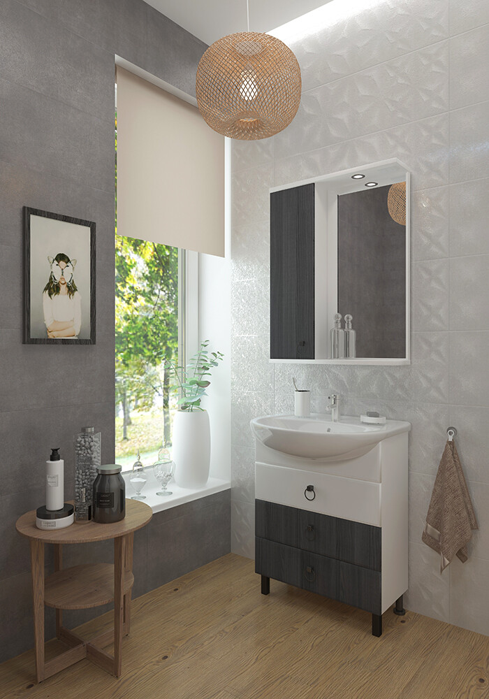 Шкаф-зеркало EvaGold Arcada 65