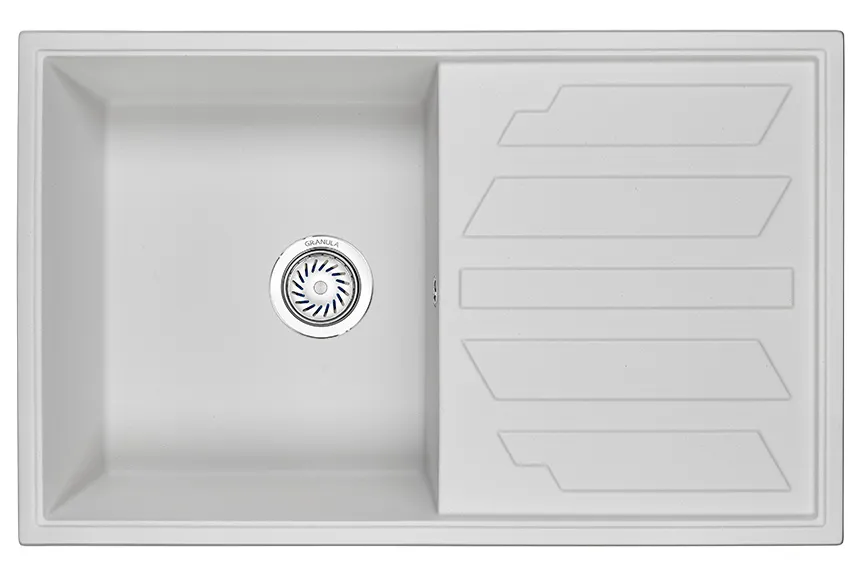 Кухонная мойка Granula GR-8002 Арктик (белый)