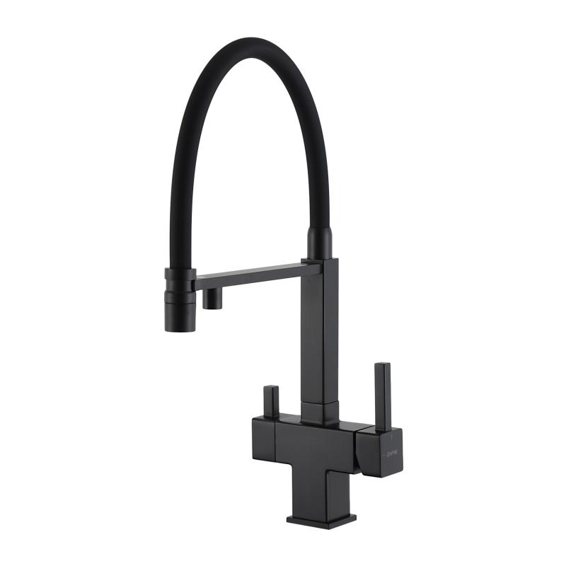 Смеситель для кухни с фильтром Gappo G95 G4395-56 черный