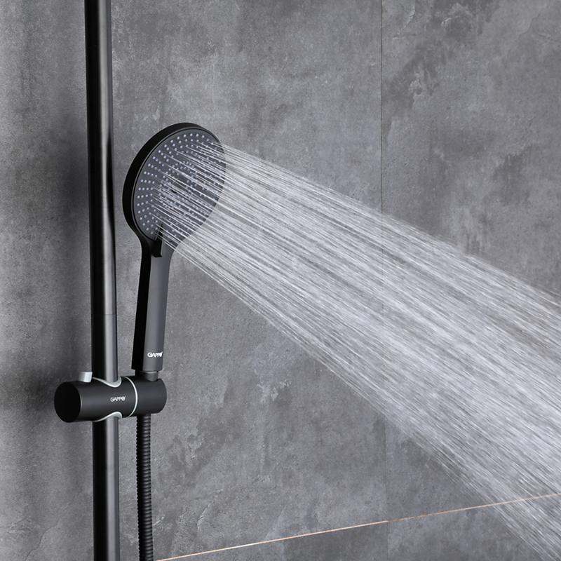 Душевая лейка 3 режима Gappo G006 черный