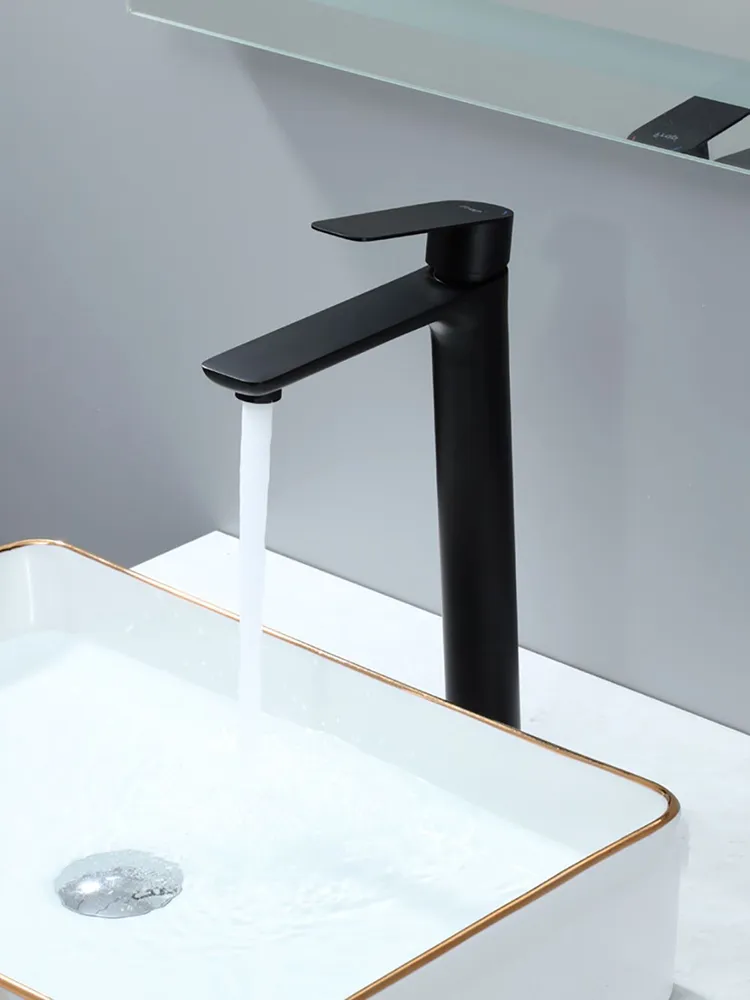 Высокий смеситель для раковины Frap H806-6 F10806-26 черный