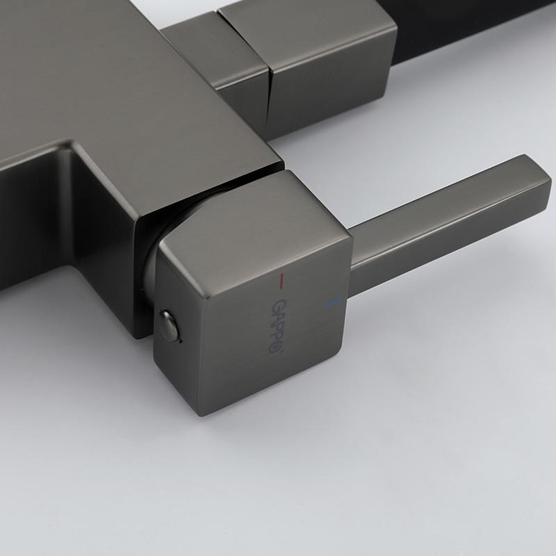 Смеситель для кухни с фильтром Gappo G95 G4395-39 оружейная сталь