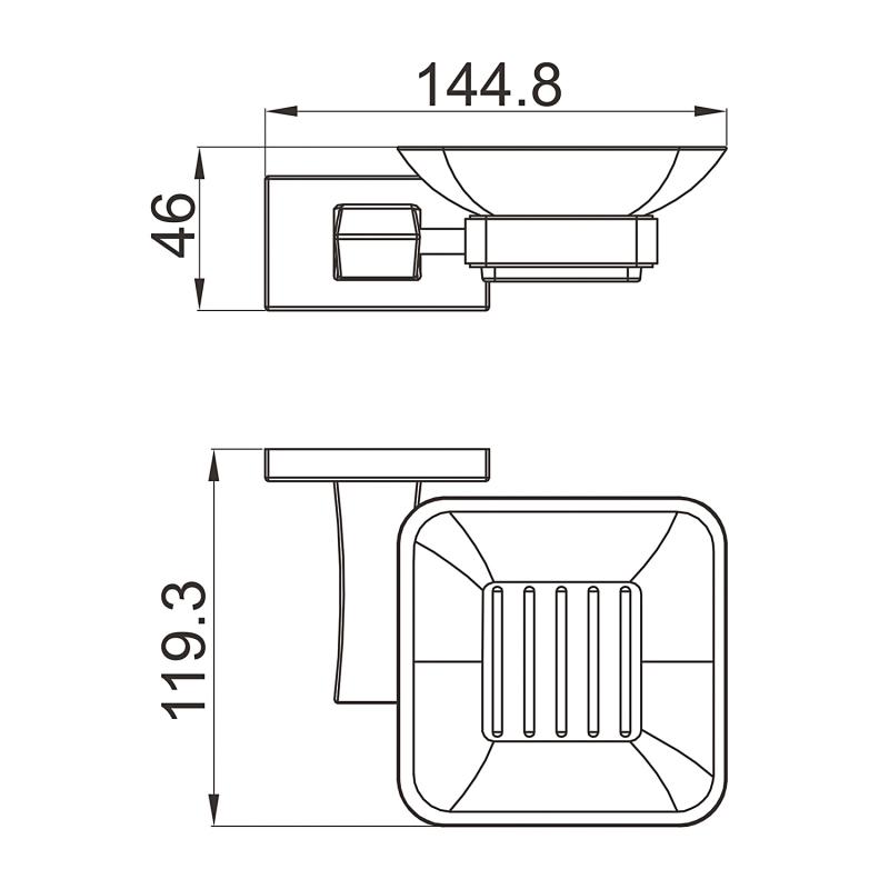 Мыльница Gappo G07-3 G0702-3 золото