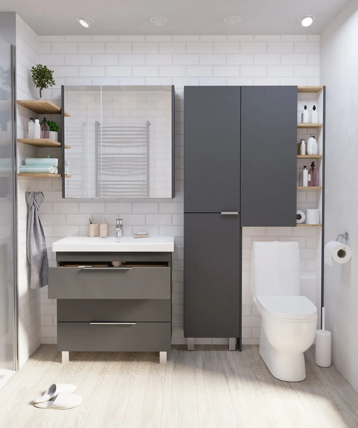 Шкаф 1Marka Gaula 60Н 1д.Black