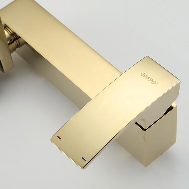 Смеситель для ванны Gappo G07-3 G3207-3 золото