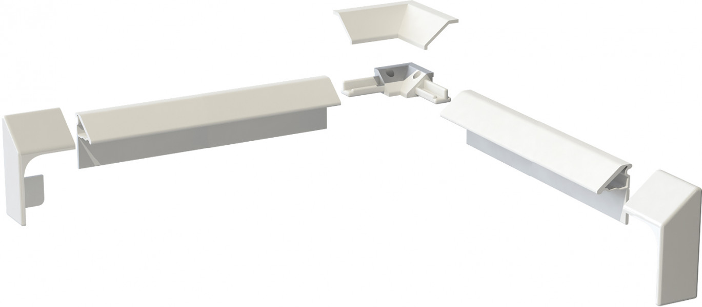 Бордюр декоративный Aquatek для ванн и поддонов 195см белый глянцевый