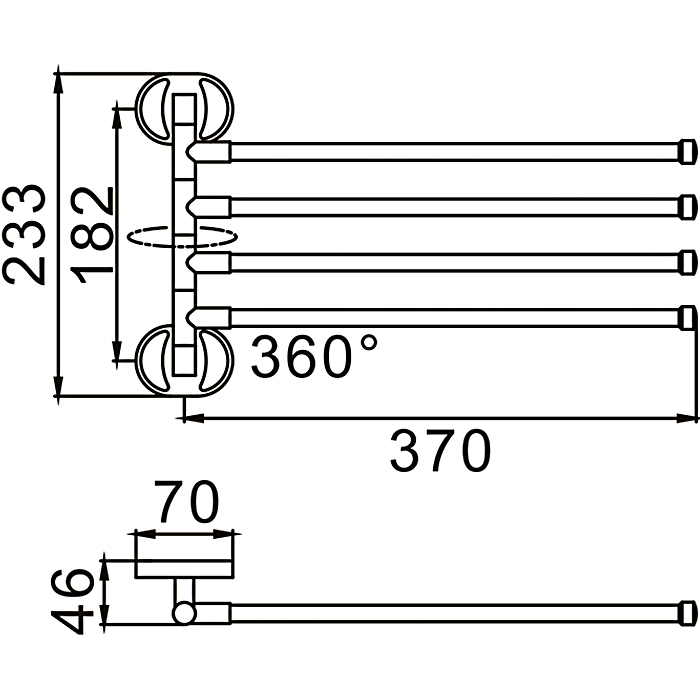 Полотенцедержатель Frap H19 F1914