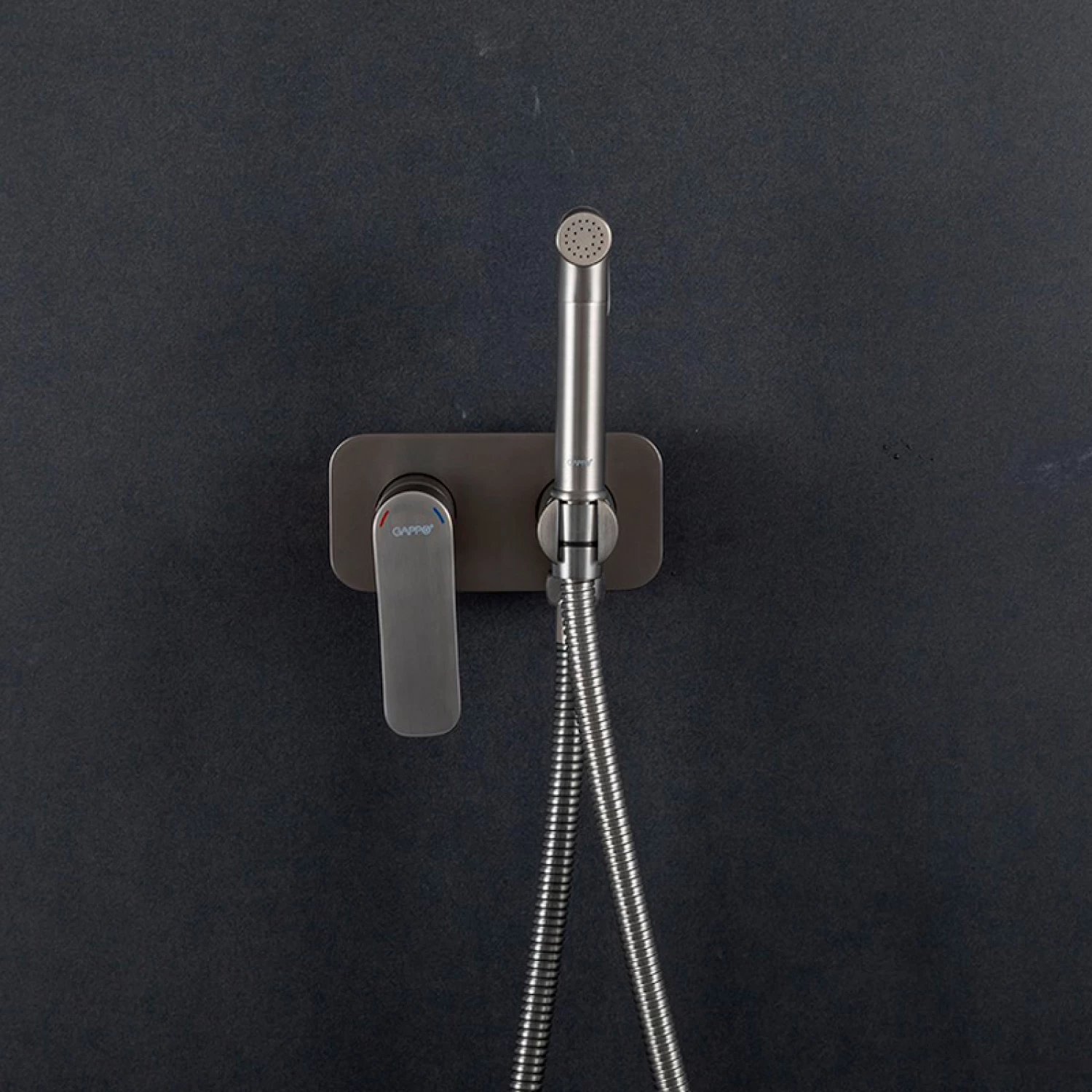 Гигиенический душ встраиваемый Gappo G48-9 G7248-92 оружейная сталь