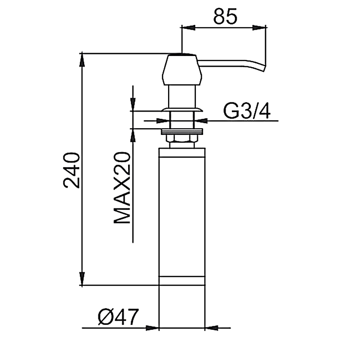 Дозатор для жидкого мыла Frap F405