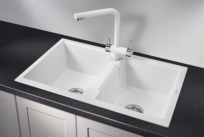 Кухонная мойка Granula GR-8101 Арктик (белый)