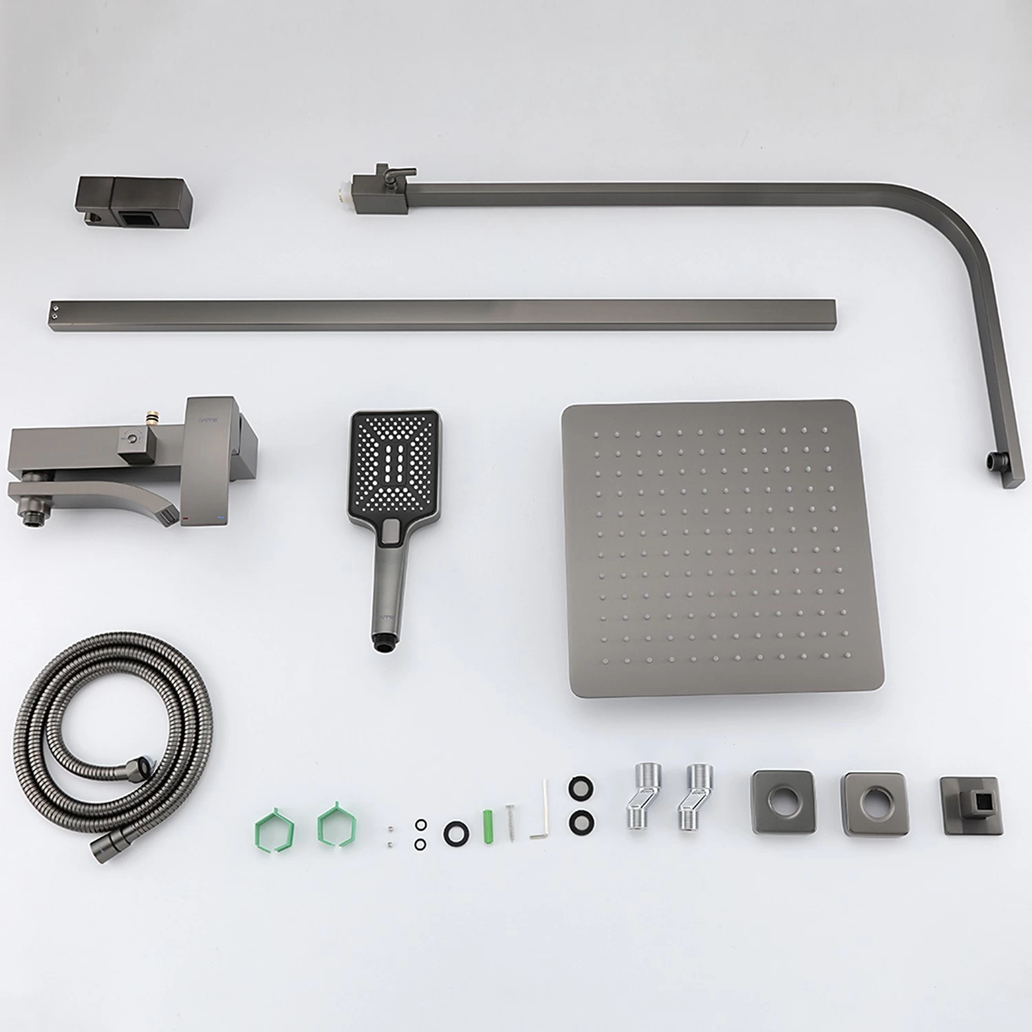 Душевая система Gappo G07-9 G2407-9 оружейная сталь