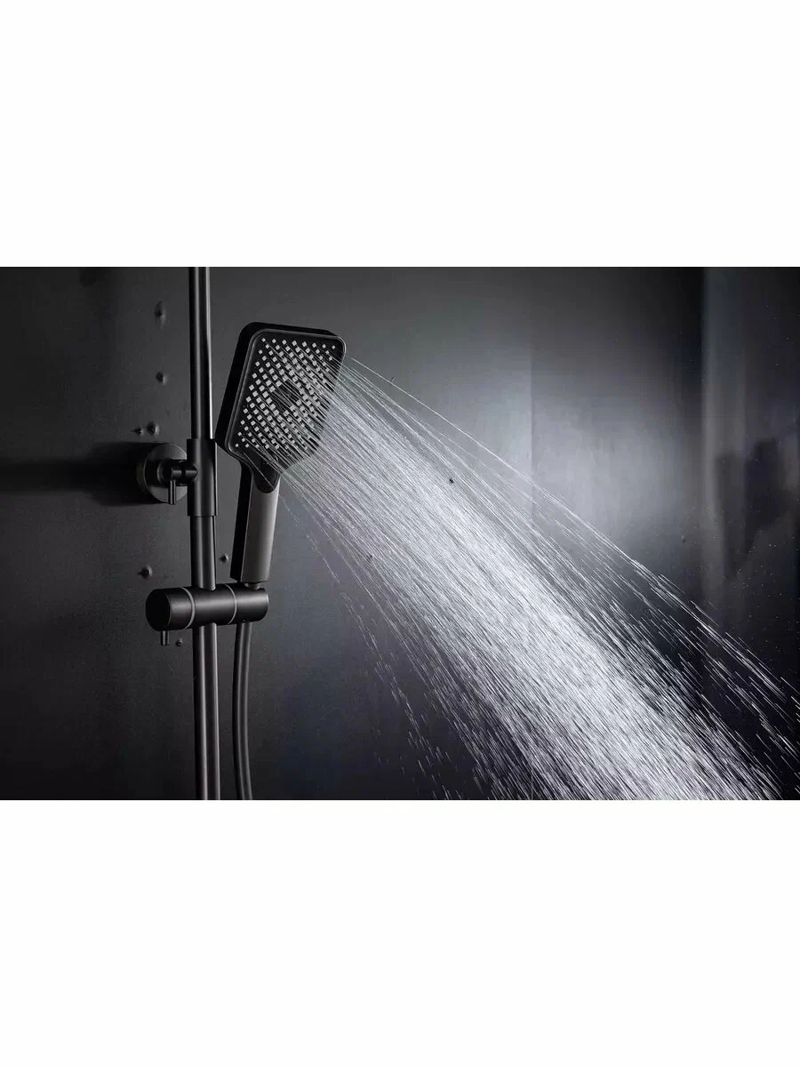 Душевая система Frap H87-9 F2487-9 оружейная сталь