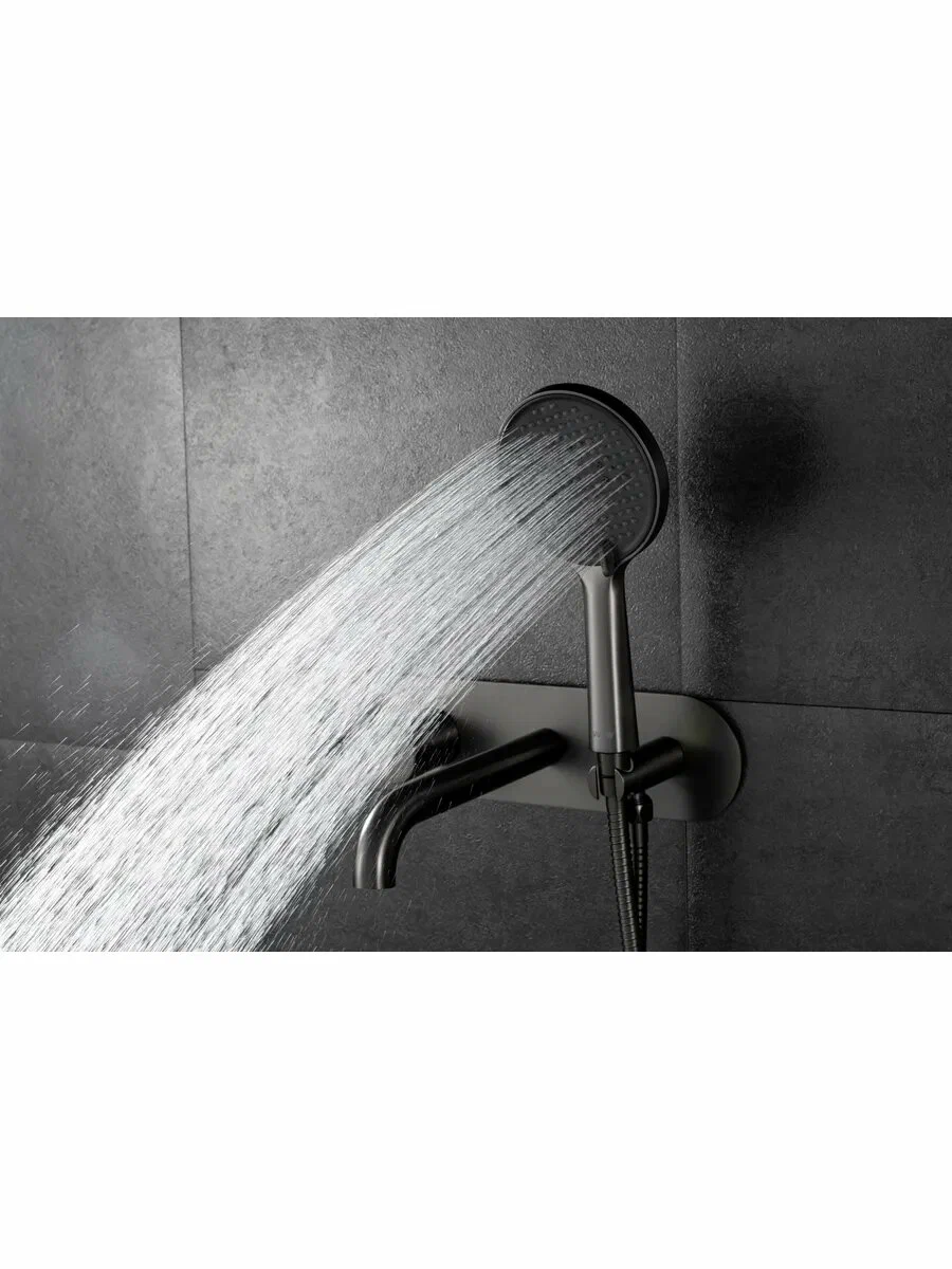 Смеситель для ванны встраиваемый Gappo G06-9 G3306-9 оружейная сталь