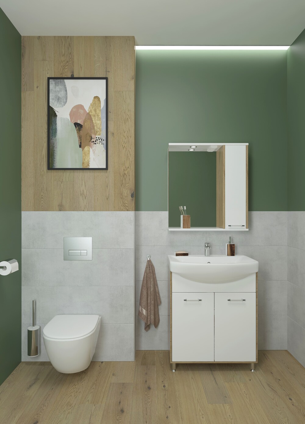 Напольная тумба EvaGold Natura 65 (Элеганс 65) в разборе