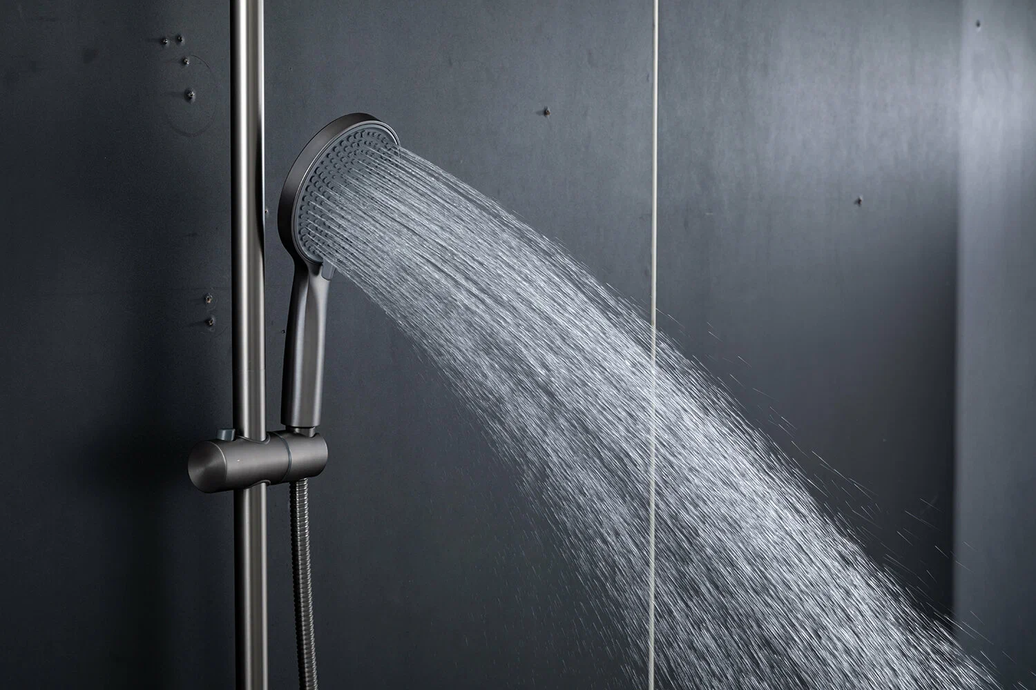 Душевая система Frap H801-9 F24801-9 оружейная сталь