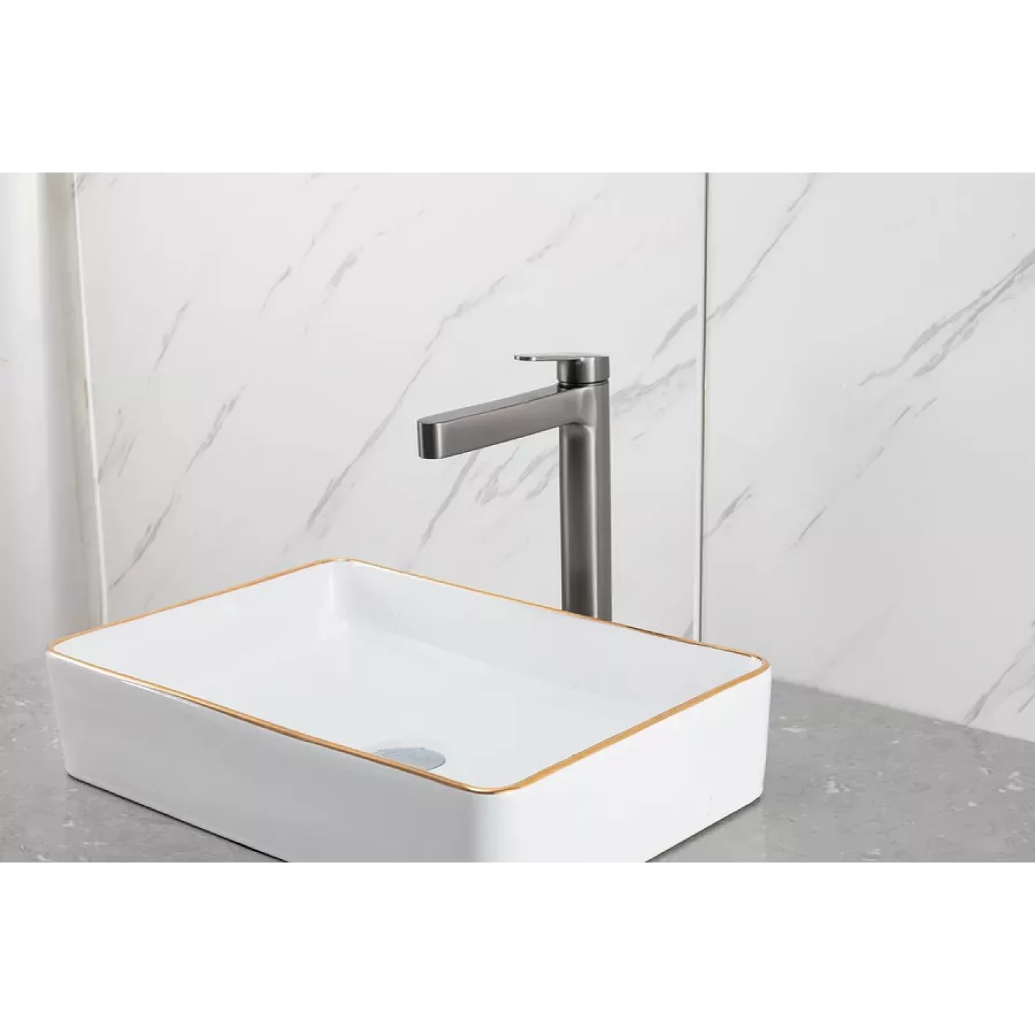 Высокий смеситель для раковины Gappo G99-39 G1099-89 оружейная сталь