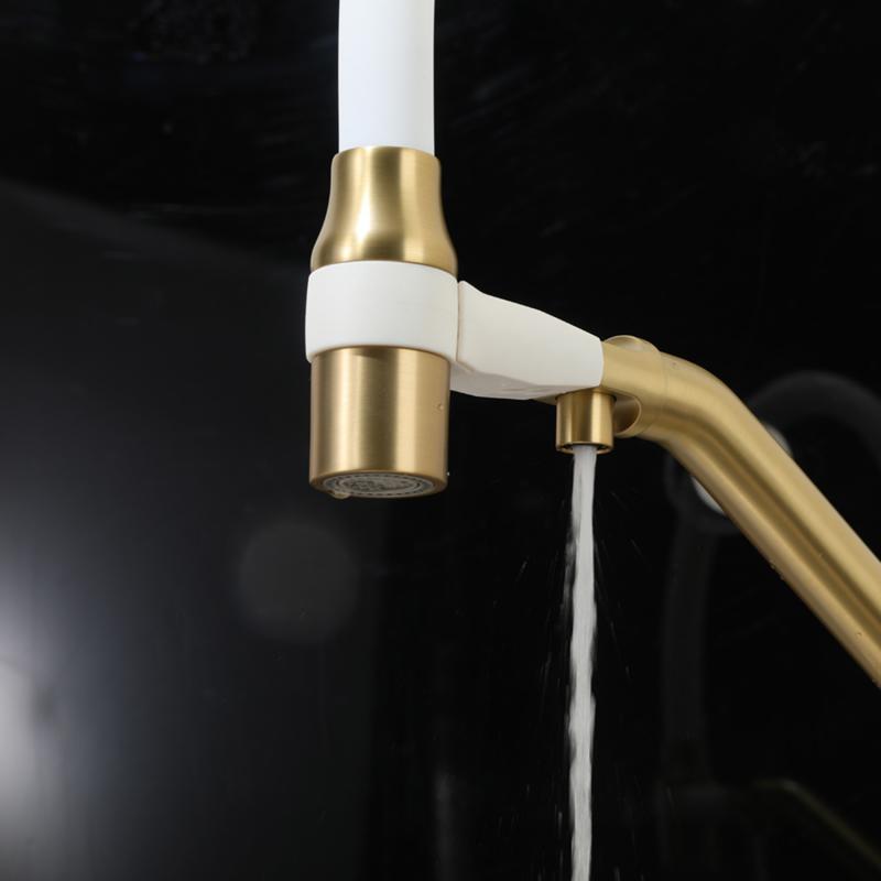 Смеситель для кухни с фильтром Frap H97 F4397-3 золотой сатин