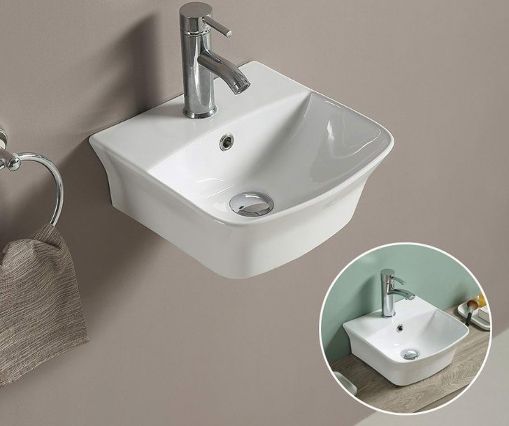 Подвесная раковина CeramaLux 33,5 N 78369 белая