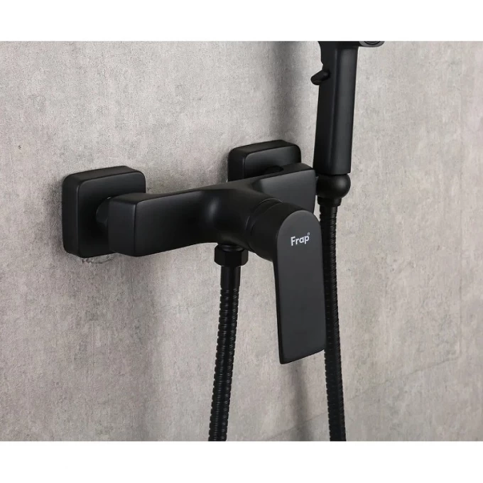Смеситель с гигиеническим душем Frap H71-6 F2071-6 черный