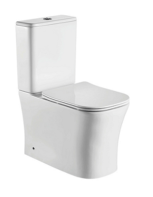 Унитаз-компакт CeramaLux 1218A белый глянцевый