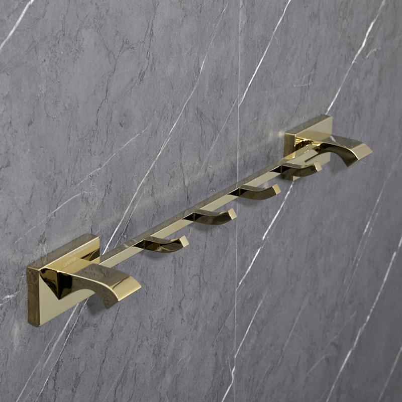 Планка с 4-мя крючками Gappo G07-3 G0716-43 золото