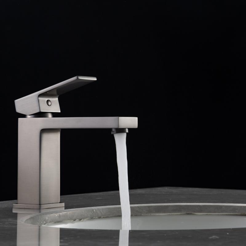 Смеситель для раковины Frap H91-9 F1091-9 оружейная сталь