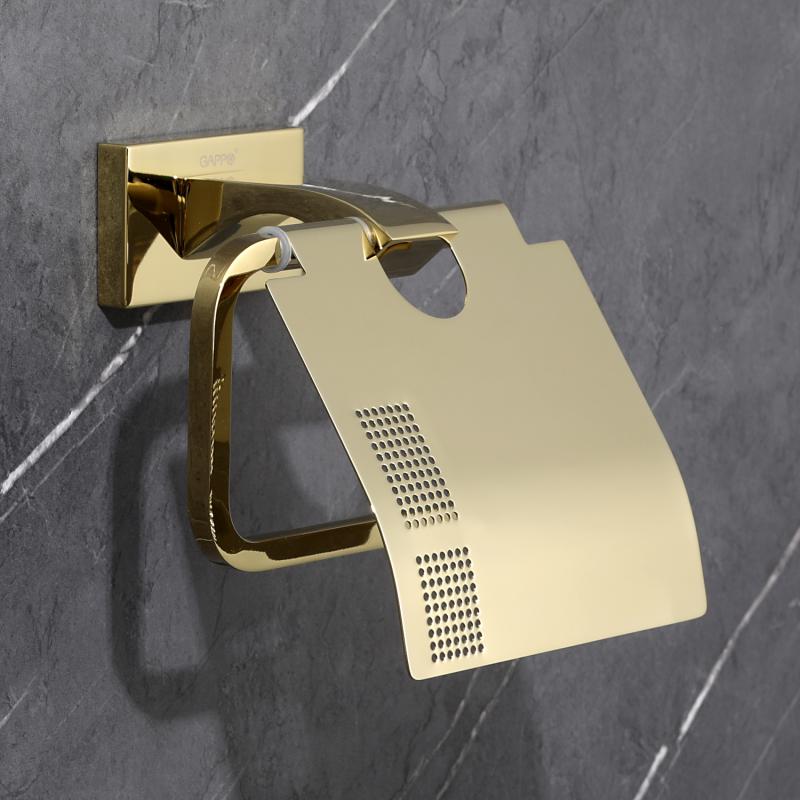 Держатель туалетной бумаги Gappo G07-3 G0703-3 золото