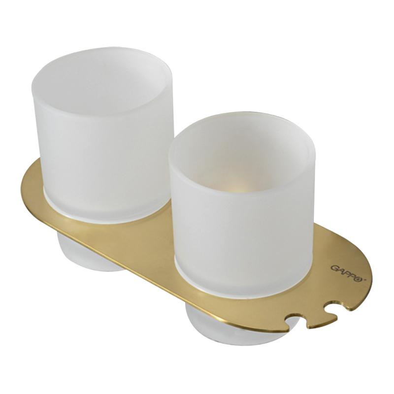 Стаканы для ванны Gappo G309-3 G30908-3 золотой сатин