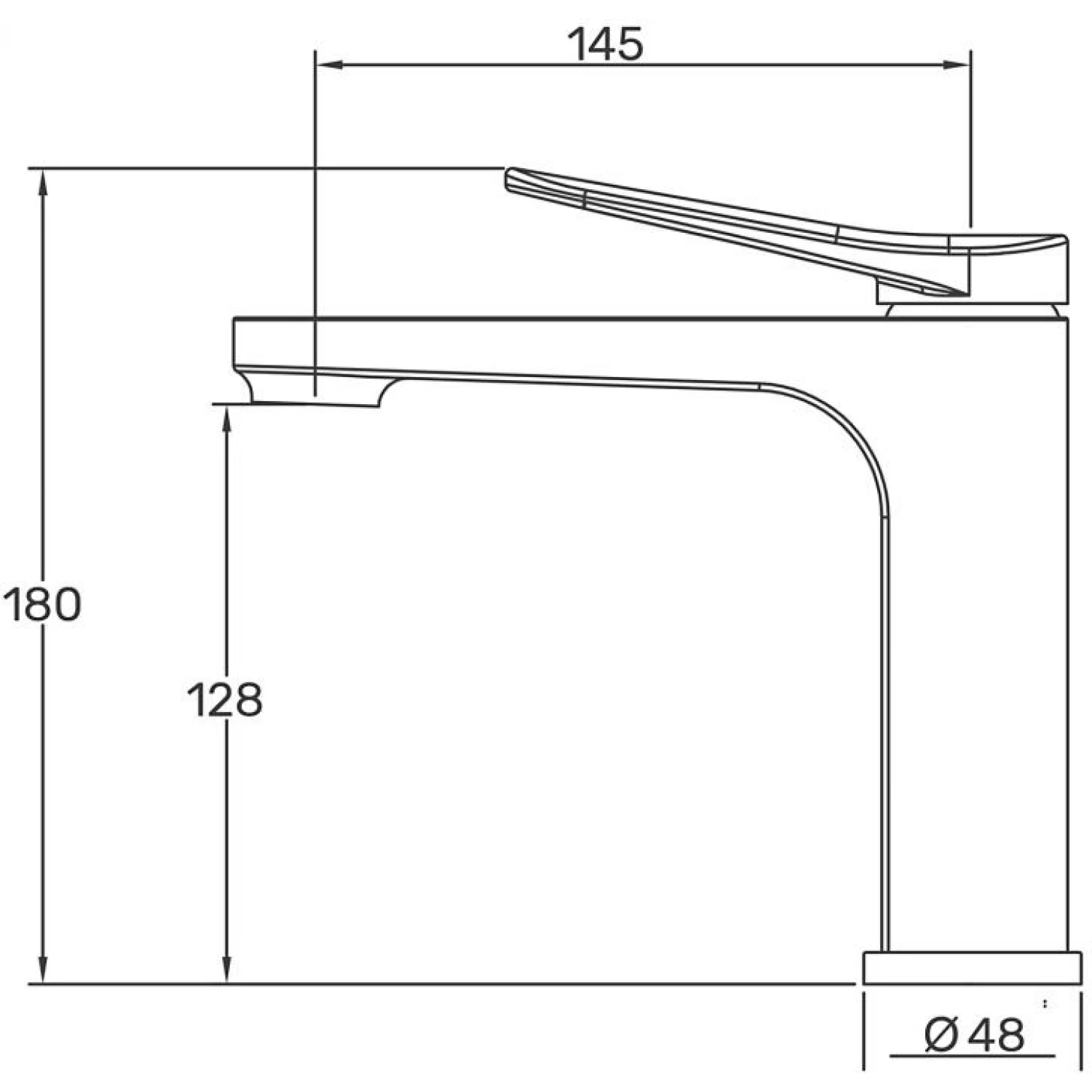 Смеситель для раковины Gappo G10 G1010 хром
