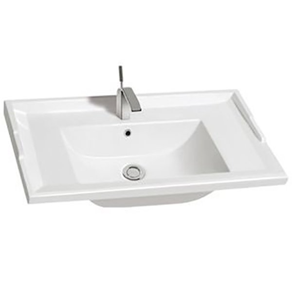 Полувстраиваемая раковина CeramaLux 70 N 840-70 белая