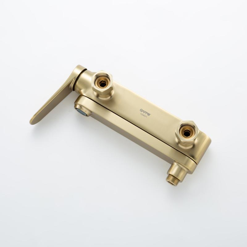 Смеситель для ванны Gappo G10-3 G3210-3 золотой сатин