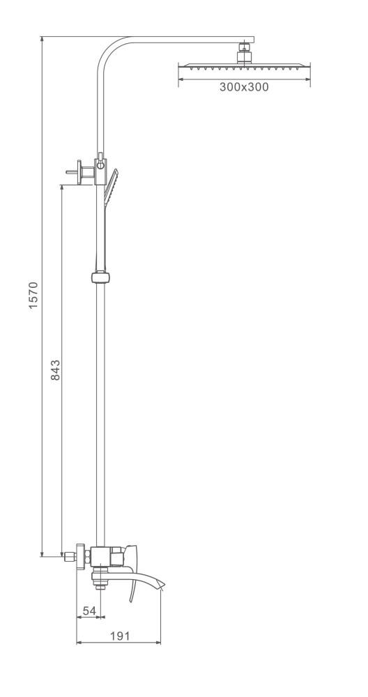 Душевая система Gappo G07-33 G2407-33 золотой сатин