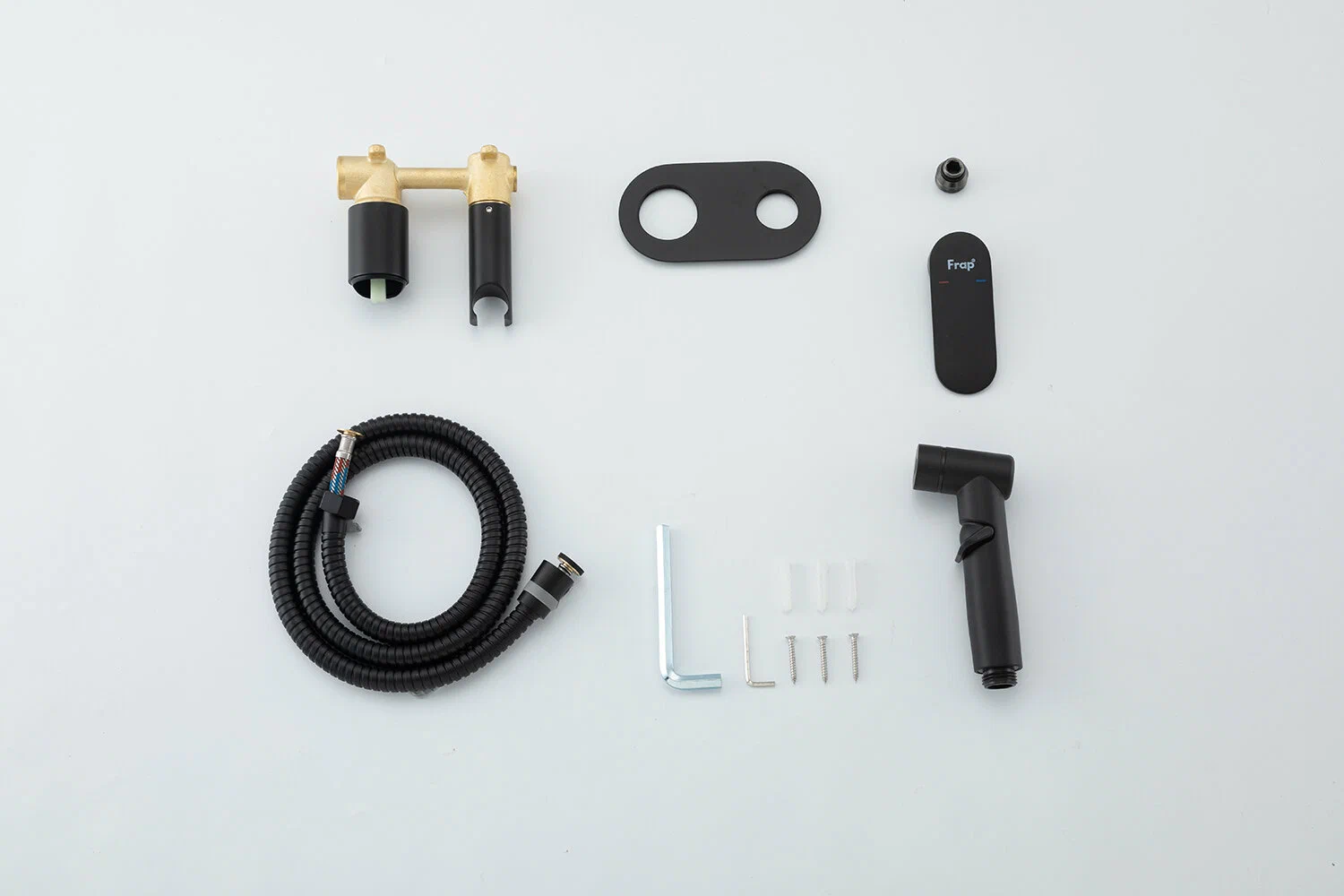 Гигиенический душ встраиваемый Frap H85-6 F2085-6 черный