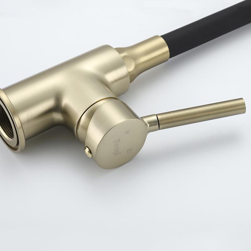 Смеситель для кухни Frap H44 F4044-3 золотой сатин