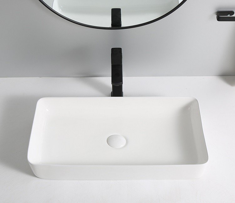 Накладная раковина CeramaLux 60,5 N 9396 белая