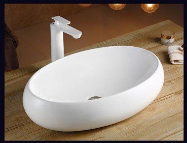 Накладная раковина CeramaLux 60 N 9030A белая