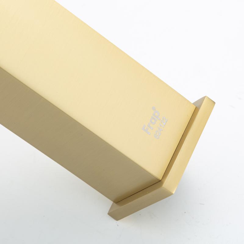 Высокий смеситель для раковины Frap H91-3 F1091-23 золотой сатин