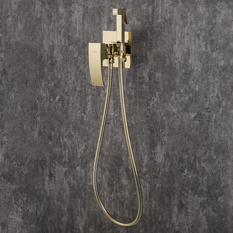 Гигиенический душ встраиваемый Gappo G07-3 G7207-3 золото